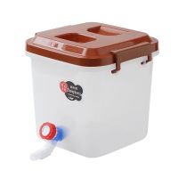 ‍冷‍水‍壶家用20斤饮水桶果汁带盖茶水桶塑料茶台带龙头水桶|‍茶‍色‍桶