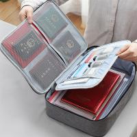 多层包家庭旅行便携多功能护照户口本收纳包装票据资料整理包