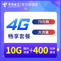 中国电信湖南电信手机卡全国流量畅享79元档（4G）电话卡