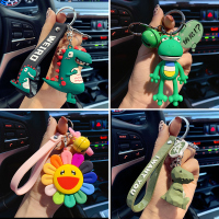 卡通动物钥匙扣女可爱小恐龙创意个性公仔玩偶车钥匙挂饰包包挂件