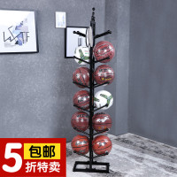 铁艺篮球架创意篮球收纳架篮球足球展示架家用室内球具摆饰架室内