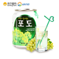 九日加糖葡萄果汁饮料238ml 韩国进口果肉饮品
