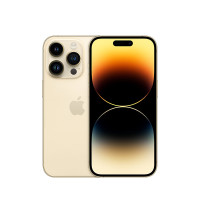 [壳膜套餐] Apple iPhone 14 Pro 256G 6.1英寸 新款5G手机 移动联通电信 金色 官方授权全新国行正品