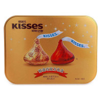 好时 KISSES好时之吻精选巧克力礼盒(黑巧克力+巴旦木牛奶巧克力)160g