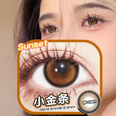 Apical eyes 小金条美瞳年抛新款隐形近视眼镜年抛 2片