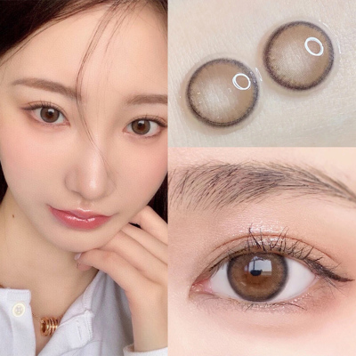 Apical eyes 梨花蜜美瞳年抛女新款混血棕色半年抛日抛隐形眼镜盒 2 片