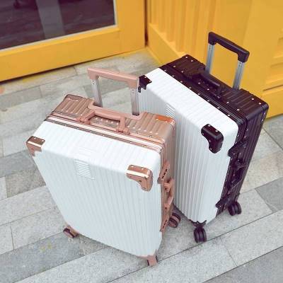 新品韩版铝框行李箱女拉杆箱男密码箱旅行箱包