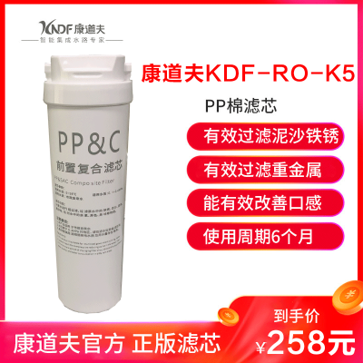 康道夫KDF-RO-K5大眼双水滤芯 集成水路滤芯 PP棉滤芯