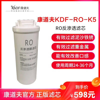 康道夫KDF-RO-K5大眼双水滤芯 RO膜滤芯 集成水路滤芯