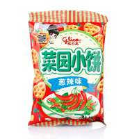 格力高 菜园小饼葱辣味80g