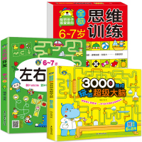 全套3册6-7岁左右脑智力开发儿童潜能开发全书3000个游戏玩出超级大脑开发训练书幼儿数学启蒙逻辑思维训练益智早教图书籍