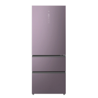 TCL 432升 三门风冷冰箱 简欧设计 小体积大容量 多点离子杀菌 干湿分储 R432P10-C晶釉紫