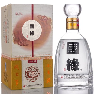 今世缘 国缘对开42度 500ml 单瓶 白酒