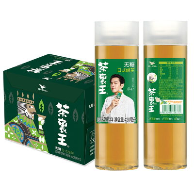 统一茶里王无糖日式绿茶420ml*12瓶