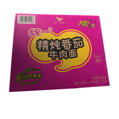 统一100精炖番茄牛肉面100g*24袋