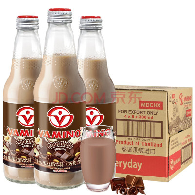 泰国Vamino/哇米诺豆奶巧克力味300ml*24瓶