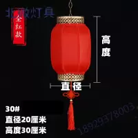 大红灯笼灯吊灯仿古中国风户外防水挂饰阳台装饰中式广告羊皮宫灯