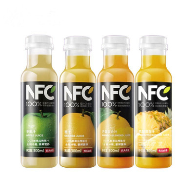 农夫山泉 NFC果汁饮料300ml*6瓶 低温纯果汁 维C果汁 冷压榨鲜果汁