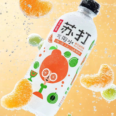 农夫山泉气泡苏打水春见油柑味500mL