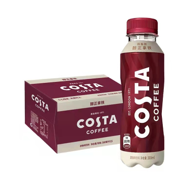 COSTA COFFEE醇正拿铁浓咖啡饮料300ml*15瓶