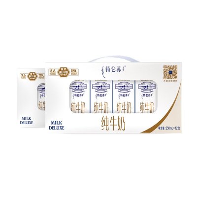 蒙牛特仑苏纯牛奶250ml*12盒