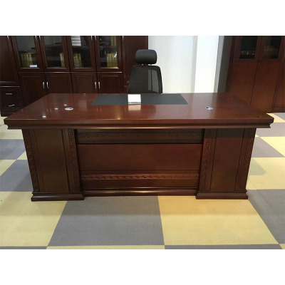 东业家具 老板桌大班台 2米油漆实木贴皮办公桌 D-2007总裁台