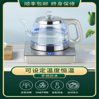 全自动底部上水电热水壶保温煮茶一体烧水壶泡茶古达专用玻璃智能茶炉_净水器款