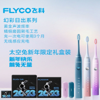 飞科(FLYCO)声波电动牙刷情侣套装充电式全自动成人美白男女学生党软毛刷