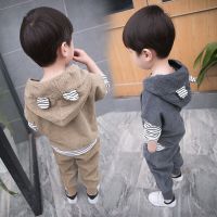 [高品质]1-5岁男童秋季长袖运动套装春秋装宝宝小孩衣服儿童装3