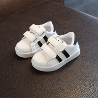 儿童运动鞋板鞋男童跑步鞋1-3岁2女宝宝鞋软底贝壳头学步鞋小白鞋