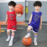夏装新款儿童时尚运动篮球服两件套男女童六一儿童节表演服套装潮