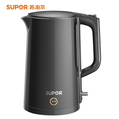 [苏宁物流]苏泊尔(SUPOR) 电水壶SW-17S15A 1.7L容量 双层双层保温防烫 一体内胆