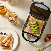 小熊(Bear)电饼铛 三明治机家用早餐机全自动华夫饼机吐司压烤机双面加热烤锅 DBC-P05N2