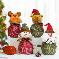 圣诞节礼物袋苹果袋平安果礼品包装盒圣诞袜子儿童小糖果袋装饰