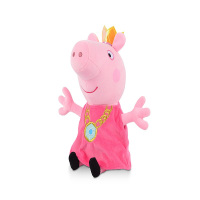 正版小猪佩奇公主款乔治公仔玩偶布娃娃毛绒玩具儿童女孩新年礼物