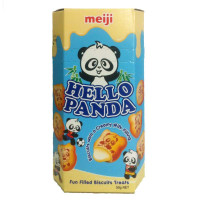 明治(meiji)熊猫奶油夹心小熊饼干50g/盒 新加坡进口食品