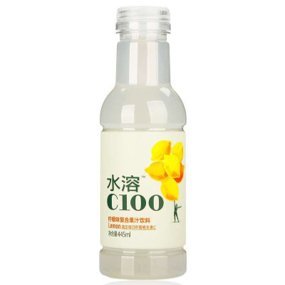 水溶C100柠檬汁饮料445mL