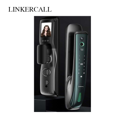 LINKERCALL智能锁 826 指纹锁 指纹/密码/IC卡/微信远程/手机可视/钥匙/临时密钥