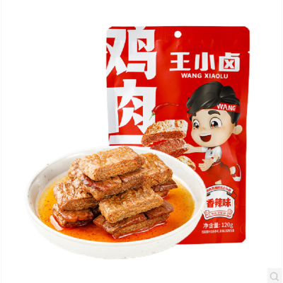 王小卤 鸡肉豆腩(香辣味)120g/袋