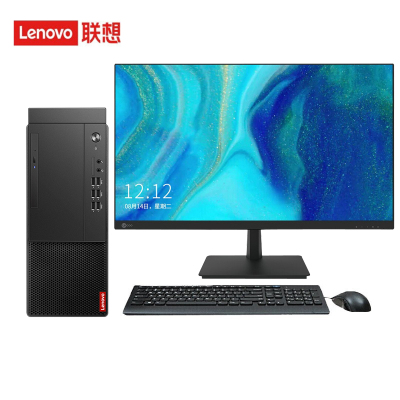 联想(Lenovo)启天M450C ( i5-12400 16G 1TBSSD) +联想来酷23.8寸 小机箱定制版高性能商用办公学习台式电