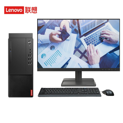 联想(Lenovo)启天M455 商用办公台式机电脑整机(i5-12400 16G 512G固态硬盘 Win11)定制版+联想21.5英寸显示器