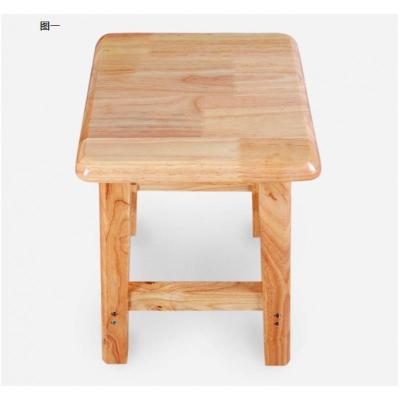 涵杨实木方凳木头凳子加厚加固家用餐桌凳原木中式高木凳方凳木登板凳