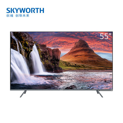 创维(SKYWORTH)55H70 55英寸4K超高清HDR超薄全面屏电视 人工智能声控 液晶平板物联网电视机 智慧屏
