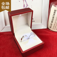 Chunmi结婚交换对戒婚礼仪式现场用道具仿真钻戒活口可调节假钻戒指一对