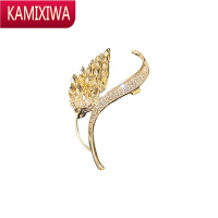 镶钻水晶麦穗胸针西装女高级感小众设计感时尚配饰品2021年新款潮 KAMIXIWA