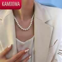 KAMIXIWA珍珠项链复古轻奢小众搭配旗袍锁骨链2022年新款时尚款颈链配饰女