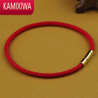 KAMIXIWA巨细红绳手链新款不锈钢菠萝绳男女情侣手绳韩版学生饰品可穿INS