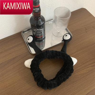 KAMIXIWA馨帮帮 斗鸡眼头箍头饰发带绒面韩国网红可爱简约洗脸发箍女