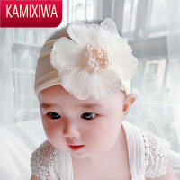KAMIXIWA婴儿发带夏季薄款护囟门帽女宝宝公主可爱婴幼儿洋气新生儿头饰