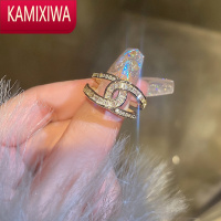 KAMIXIWA网红奢华闪钻戒指女士2022年新款潮时尚个性高级感小众设计食指戒